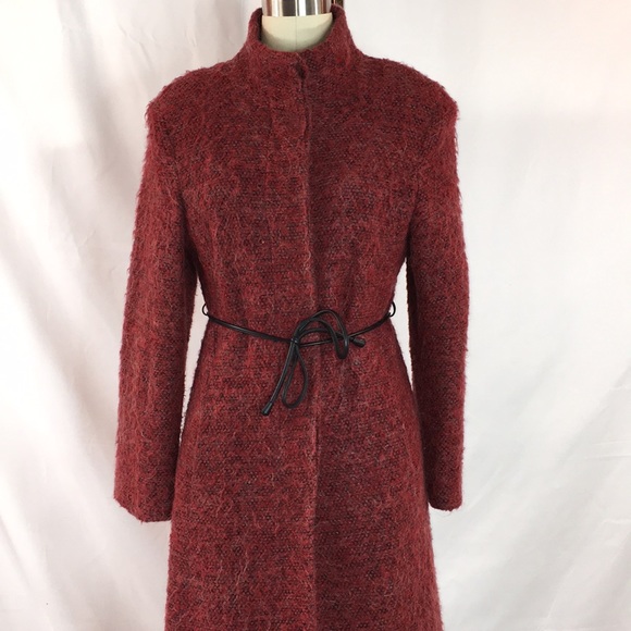 John Caruana Red Mohair blend EUC badazz  Stylists Coat - Picture 2 of 10